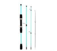 babominimer Telescopic Multi-Section Lure Fishing Rod 1.8m/2.1m Fibreglass Medium Light Casting or Travel Pole with 4/5 Sections, 40-45cm Collapsed Length,(Straight handle 2.1)