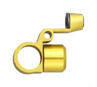 babominimer Thin Mouth Bell Mouth Wire Gauge Aluminum Alloy Line Guide Holder Replacement Part for PRO Baitcasting Reel, Lightweight 10g Compact 10x8cm Fishing(Gold)