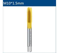 babominimer Titanium Coated Metric Thread Tap Drill Bit Set M2-M10 Straight Flute High Speed Steel 6542 Taps for for Cutting and Repairing Threads in Metal, Wood and(M10)