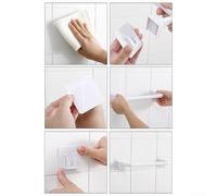 babominimer Towel Rail Wall Mounted Bathroom Towel Bar Holder Rack ABS PP Material No Drill Installation Anti Rust Scratch Resistant Design Modern Style for for Bathroom or(White S)