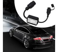 babominimer Trailer Light Converter for 7-Pin to 4-Way Flat Adapter, Compatible with Caravan, Boat Trailer & For Bike Carrier, Dust Cover Included