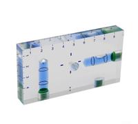 babominimer Transparent Bubble Level with Magnetic Base for Two-Way Measurement, 95 mm T-Type Level Gauge Compatible with Metal Surfaces, Blue