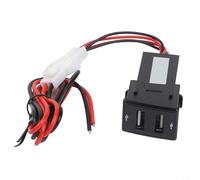 babominimer USB Charger Socket Wiring Kit for D-MAX, For MU-X V-Cross and For Holden Models 2012-2020 | Dual USB Car Charger with Blue LED Indicator | DC12V-24V Input, 5V O