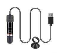 babominimer USB Fish Tank Heater 8.5cm Quartz Glass 10W Aquarium Heating Rod with 26°C Auto Constant Temp and Overheat Protection, Suitable for Small Tanks Under 25L