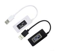 babominimer USB Tester Current Voltmeter with LCD Screen for for Monitoring Voltage, Current and Capacity, Digital USB Power Meter Detector for for Mobile Power Banks and Charging(Black)