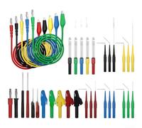 babominimer Versatile Multimeter Connector with Needle Tip Probes for Non Destructive Electrical Testing Cables, Compatible with 4mm Banana Equipment, Brass and