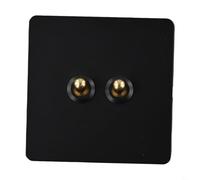 Babominimer Wall Light Toggle Switch, Brass Handle, Antique Handmade Switch, 1-4 Groups Of Control Toggle Light Switch(2 Gang)