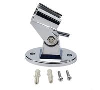 babominimer Wall Mount Adjustable Shower Head Bracket with Fixed Base, Silver ABS Construction for Various Shower Hose Sizes, 7x5cm Chrome Plated Bathroom Holder