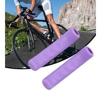 babominimer Waterproof Anti-Skid Brake Lever Covers Pair, Soft Shock-Absorbing TPR Grip Sleeves for Comfortable Cycling Control, Slip-On Ergonomic Design Fits(Purple)