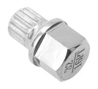 babominimer Wheel Lock Lug Nut Removal Key for, 32/16PT Hollow Anti-Theft Wheel Lock Screw, Steel Construction, Silver Tone, Fits Locking Lug Nuts
