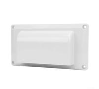 babominimer White ABS RV Side Vent Cover 150x57mm Rainproof Airflow Exhaust Ventilation Hatch,for Motorhome Camper Trailer Boat Yacht Bathroom Kitchen Wall Installations