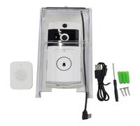 babominimer Wireless Video Doorbell with Solar Charging Waterproof Cover, Two-Way Audio Intercom and Remote Monitoring, Wind and Rain Resistant Security(A)