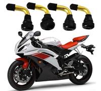 babominimer With 90 Degree Rubber Angle Pvr40/pvr50/pvr60/pvr70 for Tubeless Tires Having 4pcs Alloy Core and Golden Compatible Aluminum Valve Models(4PCS PVR50)