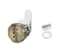 babominimer Zinc Alloy 3-Digit Combination Cabinet and Drawer Lock with Resettable Code, Fits 12mm Panels, 19mm Body Diameter, Ideal for for Mailbox, Locker, Toolbox, Caravan,(Green Bronze)