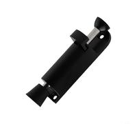babominimer Zinc Alloy Door Stop Base Holder with Spring-Loaded Release Foot Switch, Black Floor-Mounted Gate Catch for Secure Hold Against Draughts, Anti-Slip Pedal Desi