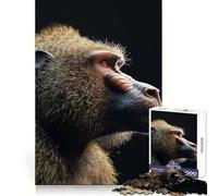 Baboon 1000 Piece Jigsaws for Teenagers Puzzle Smart Challenge Pleasant Downtime Fine Lock (38x26cm)
