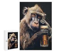 Baboon Beer Jigsaw Puzzle, 1000 PCS, Indoor Activity for The Home, A Mindful Leisure Activity for Puzzle Lovers, at Home