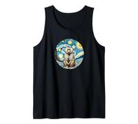 Baboon Monkey Ape Zoo Animal - Van Gogh Starry Night Style Tank Top