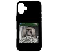 Baboon There Is Motion At Your Front Door Monkey Silly Case for iPhone 16 Plus