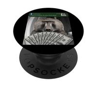 Baboon There Is Motion At Your Front Door Monkey Silly PopSockets Adhesive PopGrip