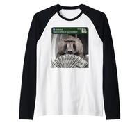 Baboon There is Motion At Your Front Door Monkey Silly Raglan Baseball Tee