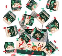 BABORUI Christmas Surprise Gift Box Explosion for Money, Christmas Explosion Gift Box with Confetti, Seeroze Surprise Money Box for Cash Gift Christmas (Green Snowman)