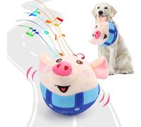 BABORUI Interactive Dog Toys Pig, Jumping Squeaky Dog Toys with Recording and Music Modes, Rechargeable Moving Dog Chew Toys for Small/Medium/Large Dogs to Keep Them Busy