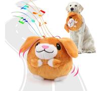 BABORUI Interactive Dog Toys Puppy, Jumping Squeaky Dog Toys with Recording and Music Modes, Rechargeable Moving Dog Chew Toys for Small/Medium/Large Dogs to Keep Them Busy(Puppy)