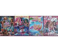 BABRBIE DVD COLLECTION PART 2 / 1. BARBIE AND HER SISTERS IN THE GREAT PUPPY ADVENTURE / 2. ROCK 'N ROYALS / 3. IN A MERMAID TALE 2 / 4. THE BARBIE DIARIES = 4 x DVD SET