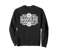 Babulya Mama Retro Checkerboard for Russian Speakers Sweatshirt