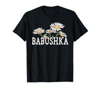 Babushka Floral Chamomile Design Mother's Day Gifts Babushka T-Shirt