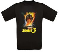 babvwsetse Zombie 3 Orrore Culto Movie T-Shirt Black M