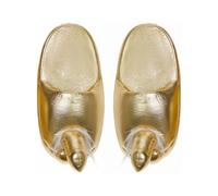 BABWWNIX Unisex Adult Funny Slippers Novelty Plush Slipper House Slippers Sexy Winter Furry Flat Shoes Anti Slip Gag Gifts (Gold, ONE SIZE)