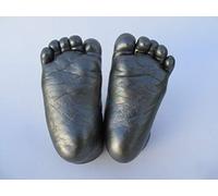 Baby 3D Hand Casting Moulding Kit - "Big" | Mother’s Day Gift Idea | Alginate, Casting Plaster | Handprint Footprint | Body Cast Studio (Pewter Colour)