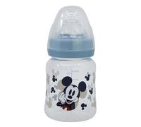 BABY 5 OZ WIDENECK BOTTLE SILICONE TEAT 3 POSITIONS MICKEY MOUSE FULL OF SMILES