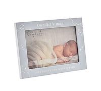 Baby 6" x 4" Photo Frame by Bambino Moon and Stars - Our Little Man/Blue