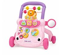 Baby Activity Walker Push Along Learning Toy Pink