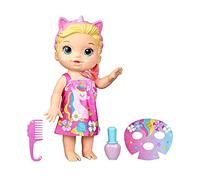 Baby Alive Baby Beauty Doll 32.5 cm Bathing Unicorn Theme Makeup and Magic Nails Blonde Hair Children F3564 Multicoloured