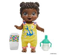 Baby Alive Baby Gotta Bounce Doll, Kangaroo Outfit, Bounces with 25+ SFX and Giggles, Drinks and Wets, Black Hair Toy for Children Aged 3 and Up