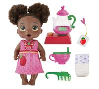 Baby Alive Bubbly Tea Party Berry Boo Doll with Teapot Accessories, Black Hair, 11 Inch Toy for 3 Year Old Girls and Boys & Up