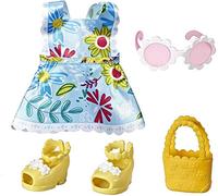 Baby Alive Doll Clothing, Brown, Fun in The Sun Outfit for Littles Dolls, Includes Dress, Sandals, Headband