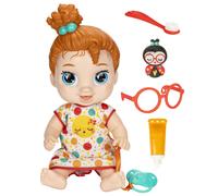 Baby Alive Lil Dreamer Dottie Doodle Sleepy Baby Doll Set Red Hair Fun Sleepover Theme Preschool Toys for Girls & Boys 3 Years & Up