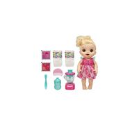 Baby Alive Magical Mixer Strawberry Shake Doll with Real Working Blender and Accessories (E6943) Ages 3 and Up Blonde