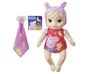 Baby Alive Peppa Doll, Good Night, Peppa Pig Toy, First Baby Doll, Squishy Body, for Children Ages 2 and Up, Blonde (F2387)