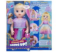 Baby Alive Princess Ellie grows Up Interactive Baby Doll with Accessories, Talking Baby Dolls, Toys for 3 Year Old girls and Boys and Up, Blonde Hair,