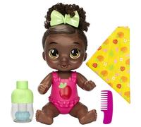 Baby Alive Shampoo Snuggle Berry Boo Black Hair 11 Inch Water Baby Doll Playset, Toys for 3 Year Old Girls & Boys & Up