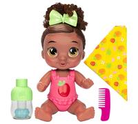 Baby Alive Shampoo Snuggle Berry Boo Black Hair 11 Inch Water Baby Doll Playset, Toys for 3 Year Old Girls & Boys & Up