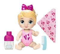 Baby Alive Shampoo Snuggle Harper Hugs Blonde Hair 11" Water Baby Doll Playset Toys for 3 Year Old Girls Boys and Older