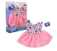 Just Play Baby Alive Single Outfit Set, Floral Dress for Baby Dolls, Teal with Flowers, Doll Not Included