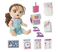 Baby Alive Time for School Baby Doll Set, Back to School Toys for 3 Year Old Girls & Boys & Up, 12 Inch Baby Doll, Brown Hair
